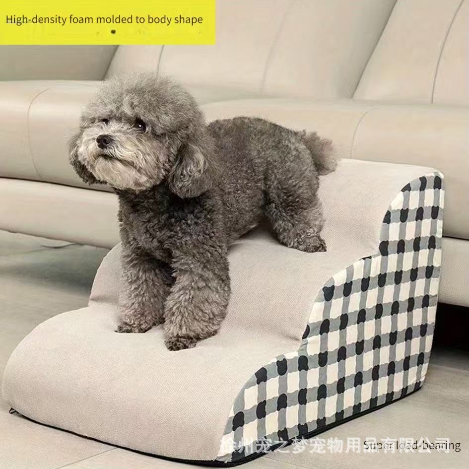 [슬개골보호] 강아지 3단 계단 논슬립 곡선 커브 스탭 애견 관절, 블랙, 1개 23,900원