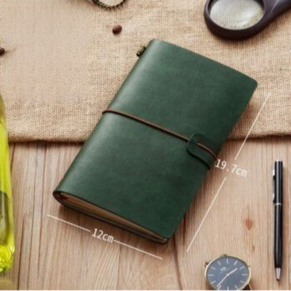 일상채움 A6 빈티지 가죽 다이어리 72매, 그린 8,900원