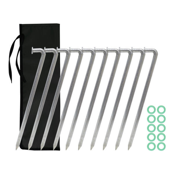 BUCK703 고강도 크롬 단조팩 32cm 10P+야광링 10P+주머니 텐트 타프 텐트팩 캠핑망치 캠핑팩 캠핑용품 7,920원