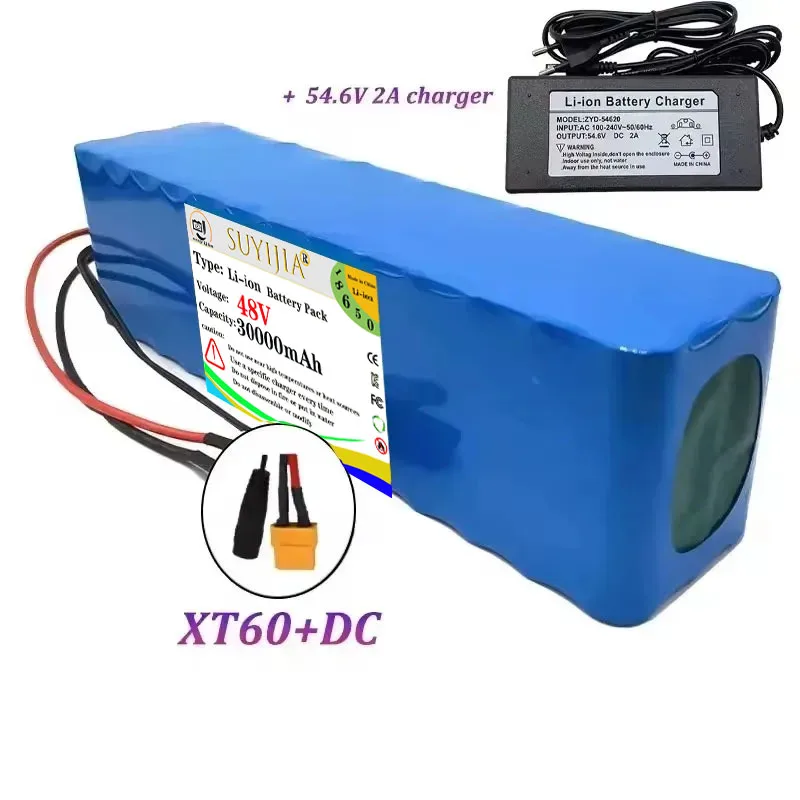 뉴오 팩 드 배터리 리튬이온 48V 30Ah 2000W 13S3P DC/T 모터용 적합 BMS + 충전기 54.6V 포함 101,400원
