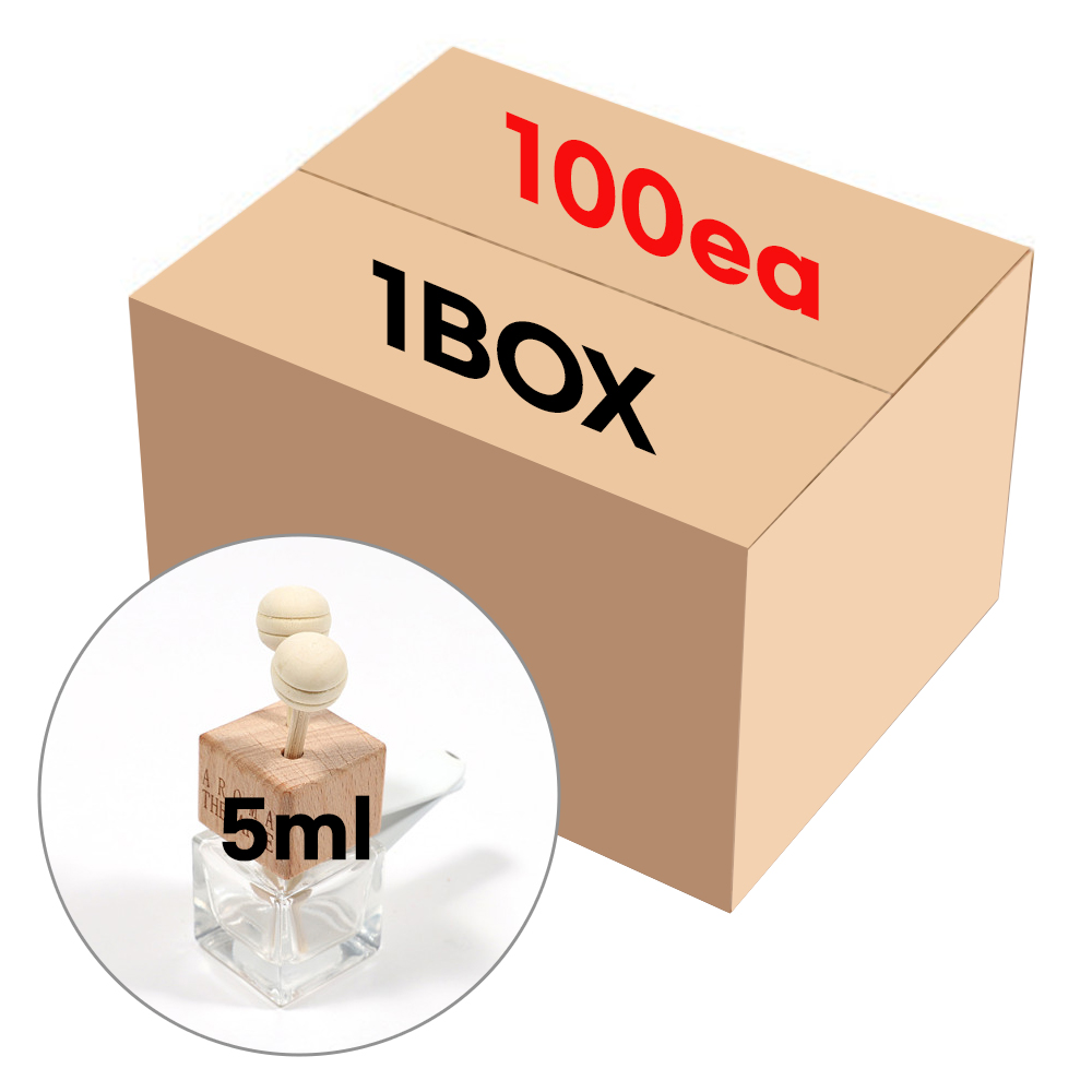 차량용 디퓨저 용기 우드사각리드세트 5ml 100개(BOX) 공병 도매, 100개, 5ml 63,500원