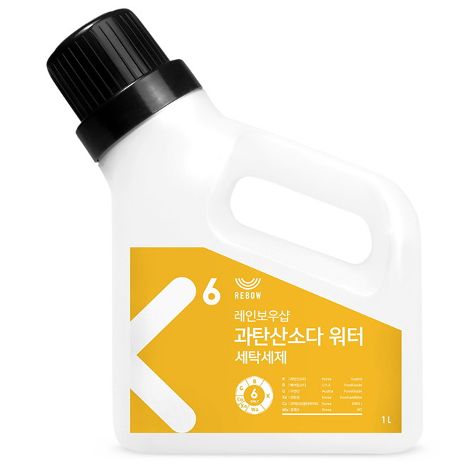 레인보우샵 과탄산소다 워터 세탁세제 용기 본품, 1L, 1개 4,960원