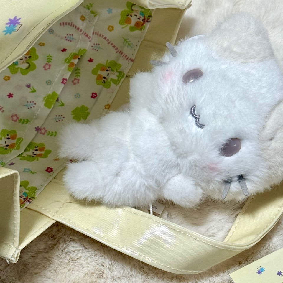 일본 정품 산리오 마슈마로 시루후와 마스코트 한정판 키링 48,500원