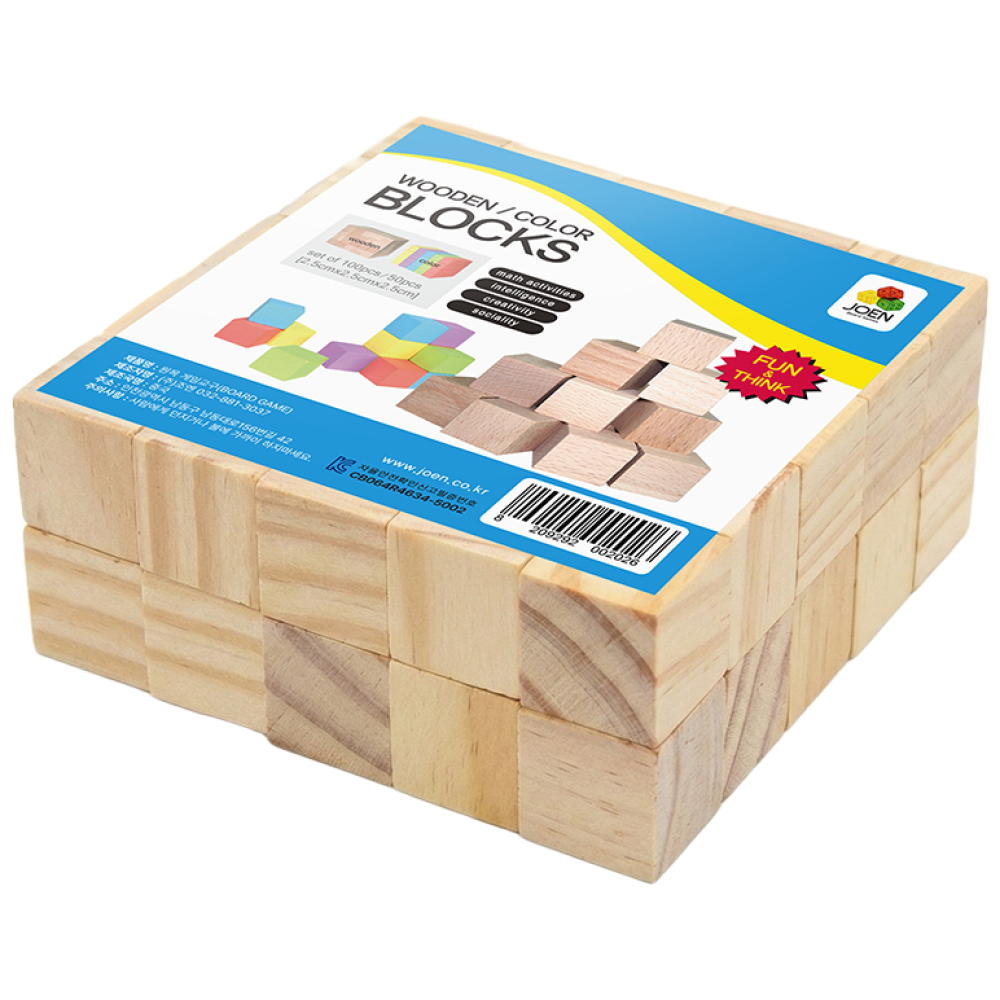 조엔 미송 쌓기나무 50pcs 6,500원