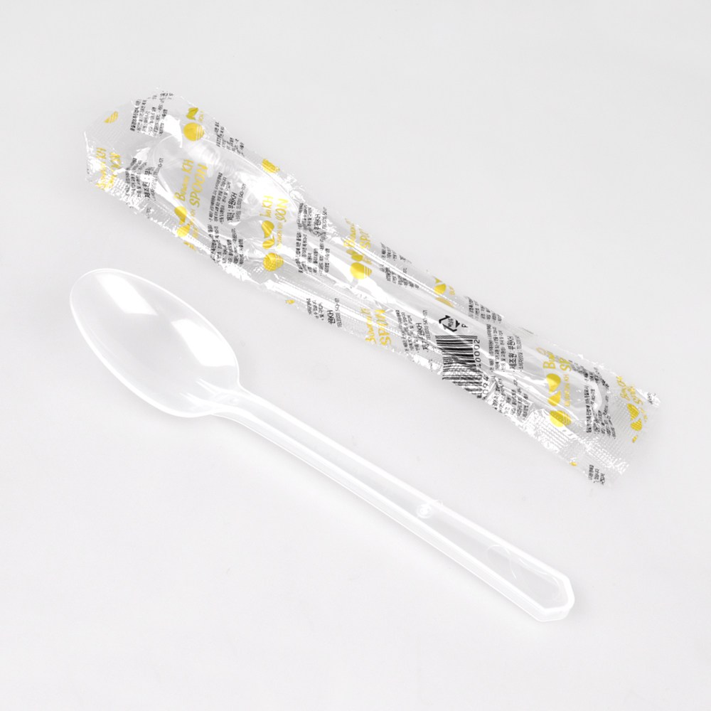 (BW)일회용 플라스틱 반투명 위생 숟가락 스푼 수저 1박스 개별포장 25,200원