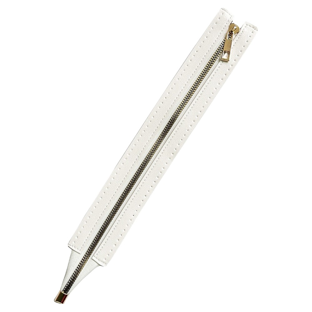 코히모 가방 diy 만들기 교체 스티치 가죽 지퍼 36cm 5W0470, 화이트, 1개 6,000원