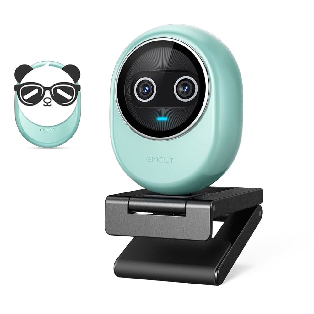 스트리밍용 EMEET Piko 4K 웹캠, 세계 최초의 듀얼 카메라 AI 기반 카메라, 오토포커스, 3 마이크 어레이 및 사운드 모드, 클립이 있는 USB 스트리밍, 책상 설치 155,900원