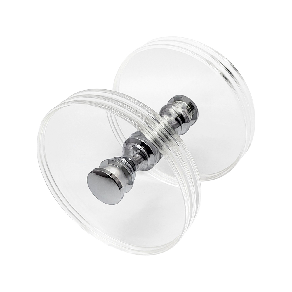 철물이네 투명 아크릴 1구 강화도어 손잡이 유리문, 투명(대) 29,000원