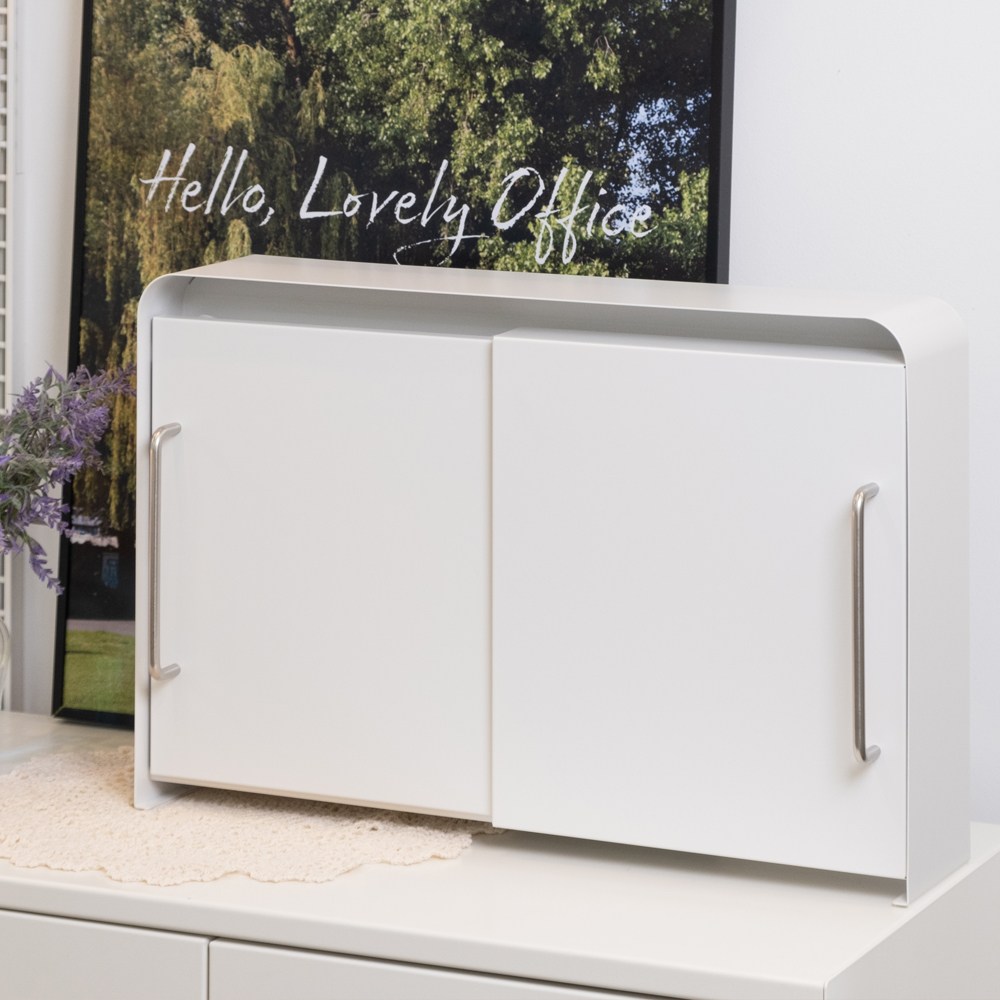 CK리빙 철제 슬라이드 수납함 조미료 영양제 수납장, 1개, 화이트 63,810원