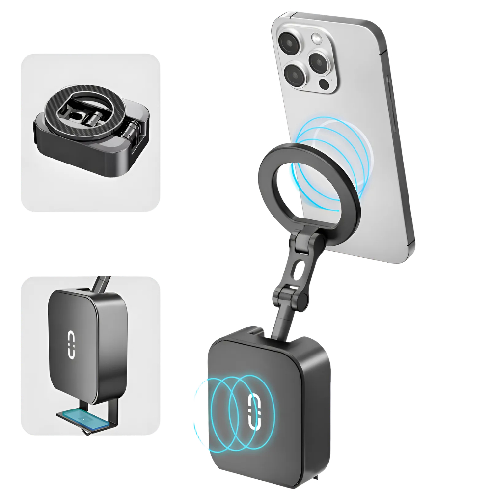 노블릭 헬스장 초강력 양면자석 맥세이프 360도 회전 스마트폰 거치대, 블랙 15,900원