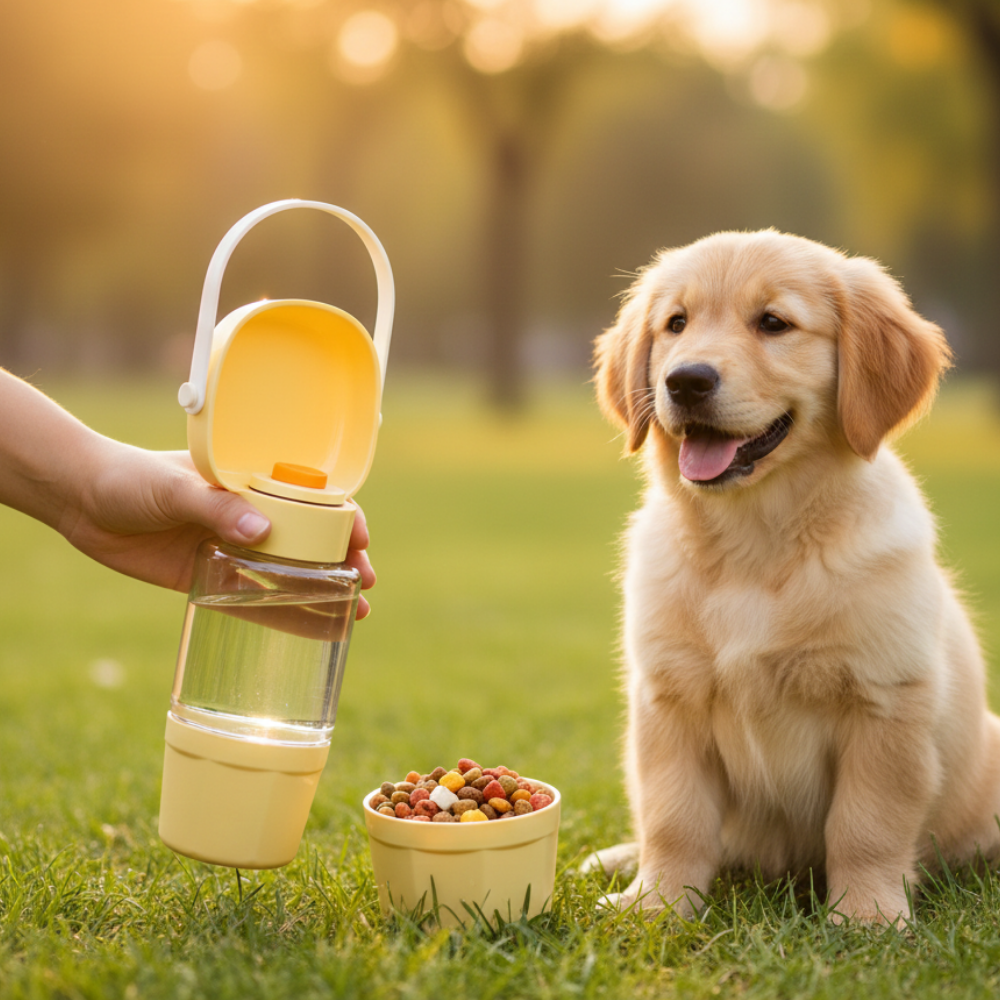 리하망 2in1 투인원 버튼식 반려동물 휴대용 물병 5,980원