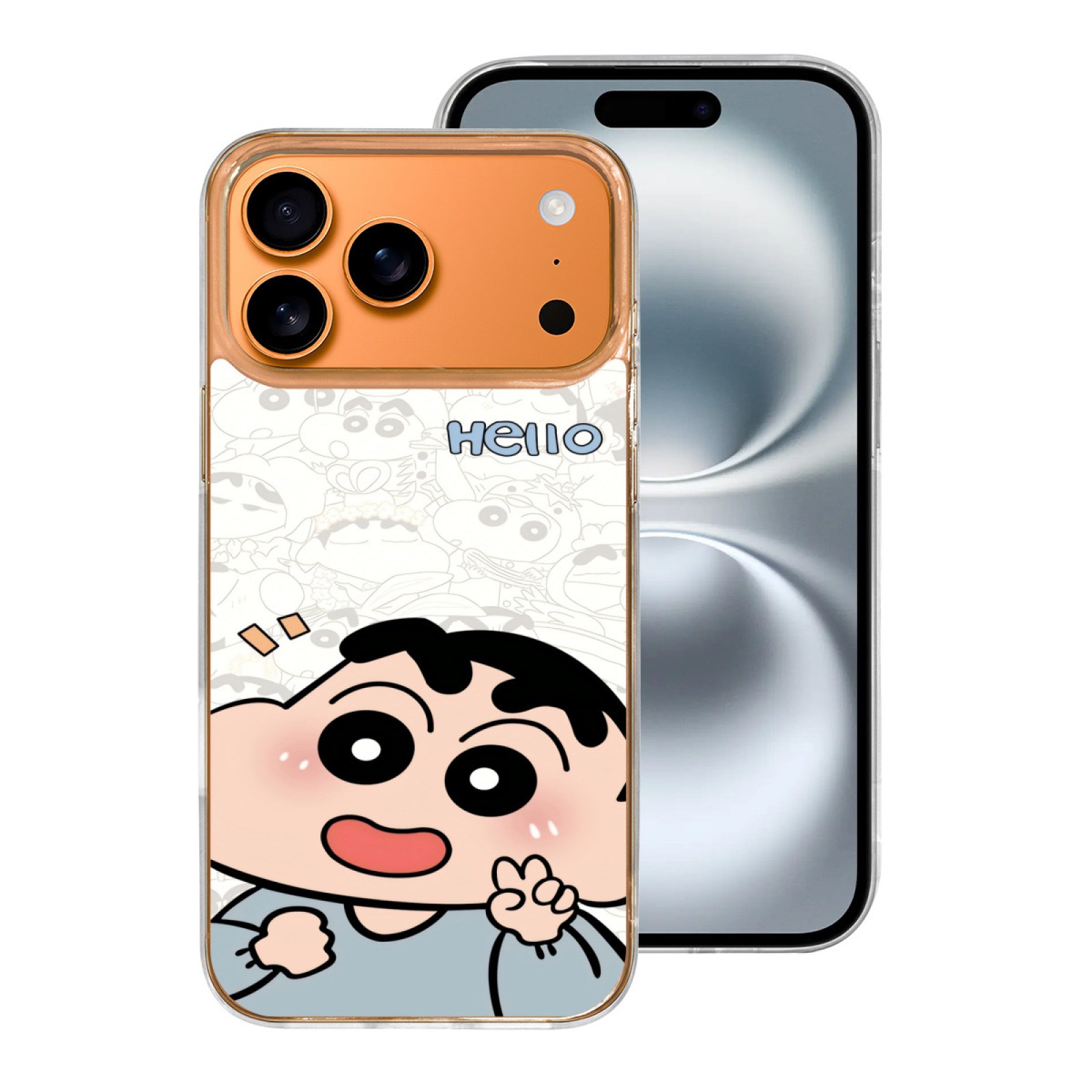 짱구 아이폰17 프로맥스 투명 젤리 휴대폰 케이스 짱구 빅 스티커 투명 케이스 4,990원