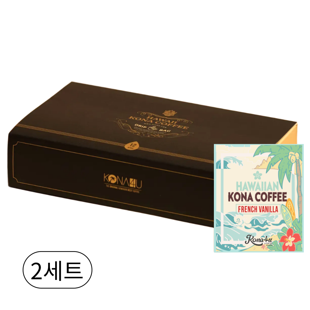 코나포유 하와이 코나 핸드드립 프렌치 바닐라 드립백커피 티백 드립커피, 2개, 12개입, 9g 47,000원