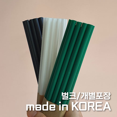 그린버블스 생분해 옥수수빨대 친환경빨대 PLA 커피용 버블티빨대 쉐이크 스무디 벌크 개별포장 21cm/25cm 7,500원