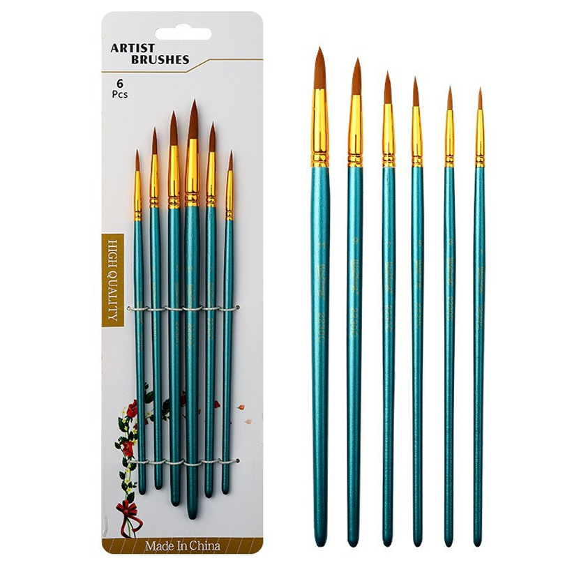 올이즈유 준비물 둥근 그림붓 블루 6종 세트, 1세트, 1호, 3호, 5호, 7호, 9호, 11호 6,600원