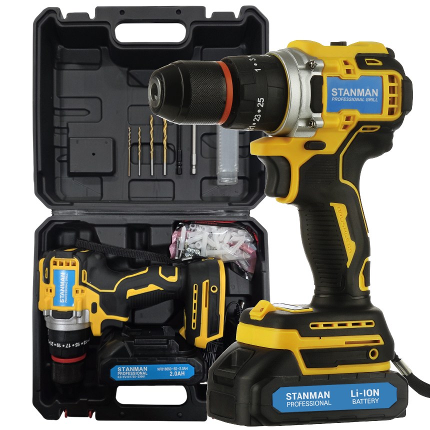 스탠맨 락척 타공전문 해머전동드릴 브러시리스모터 프로페셔널리스트, 1세트 59,900원