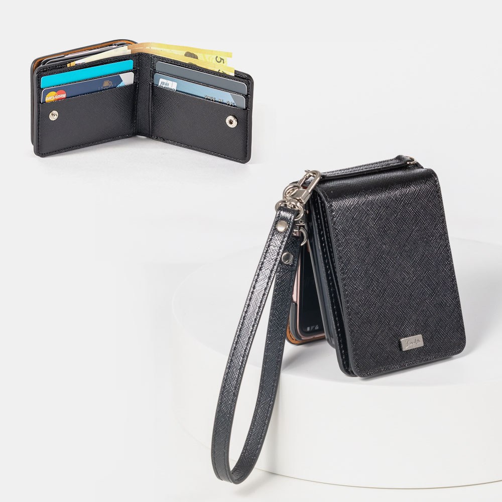 본아띠 갤럭시 Z플립4 메티스 에나멜 펄 사피아노 지폐 카드6장 수납 지갑형 천연소가죽 케이스 64,800원