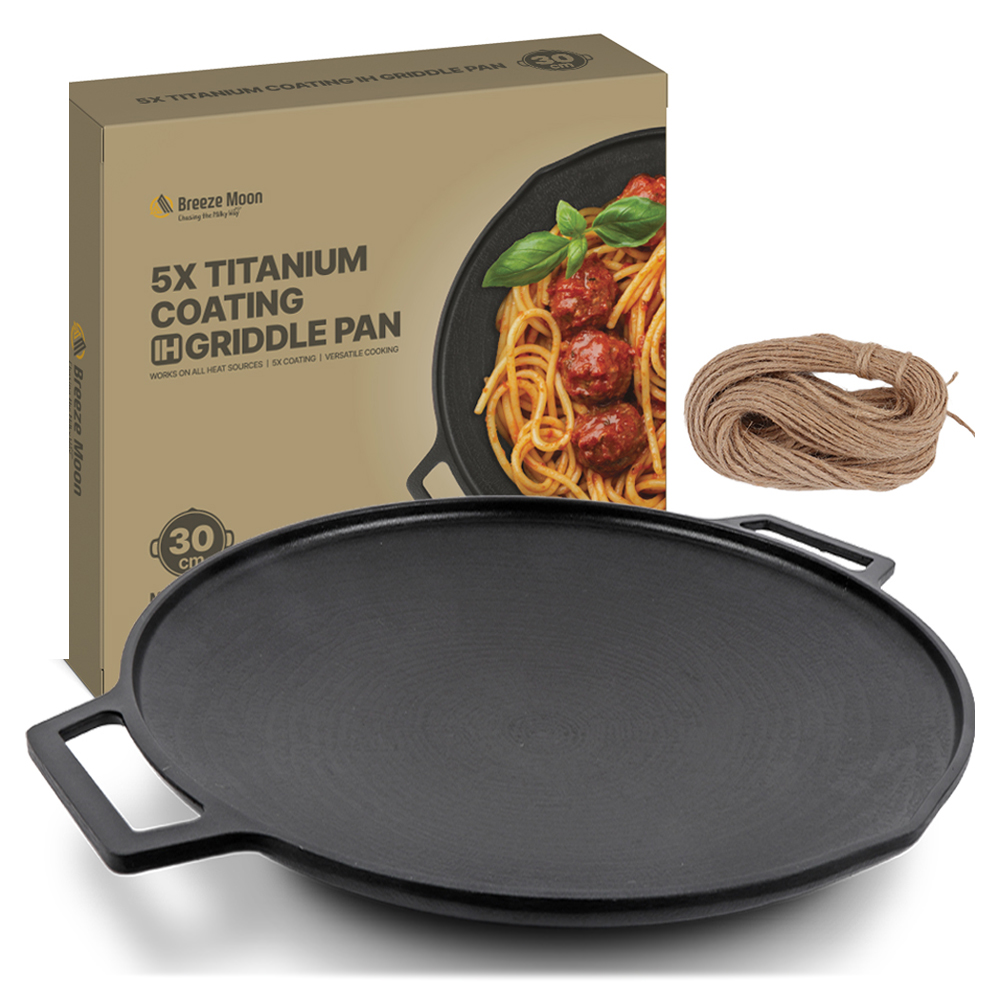 브리즈문 티타늄 5중코팅 인덕션 겸용 통주물 캠핑 그리들 팬 30cm 23,070원