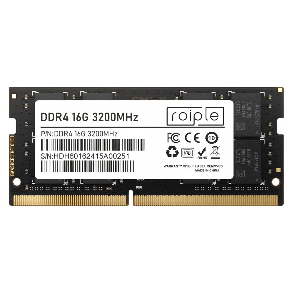 노트북용 ROIPLE DDR4 PC4-25600 [16GB] (3200), 1개, Roiple DDR4 3200MHz 16G 195,700원