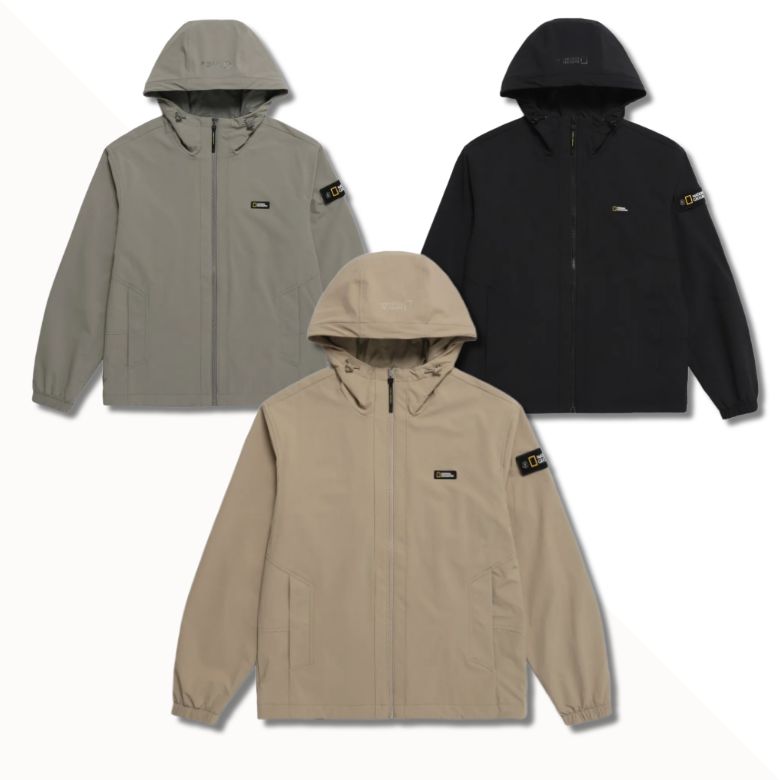 [백화점정품]내셔널지오그래픽 남자 후드 집업 바람막이 등산 아웃도어 캠핑 낚시 야외활동 156,000원