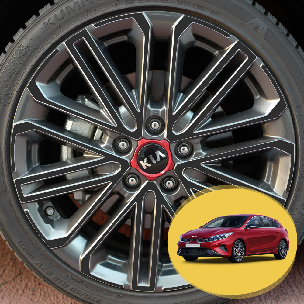 ERK 올뉴K3 GT 18인치 휠 스포크 포인트 컬러 데칼 스티커 자동차 몰딩 튜닝 필름 22,000원