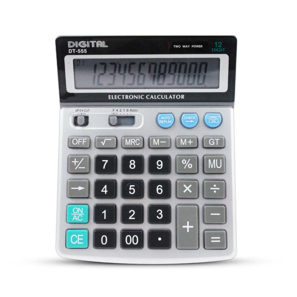 다와 DIGITAL 데스크탑 계산기 12자리 DT-555, 단일색상, 1개 17,300원