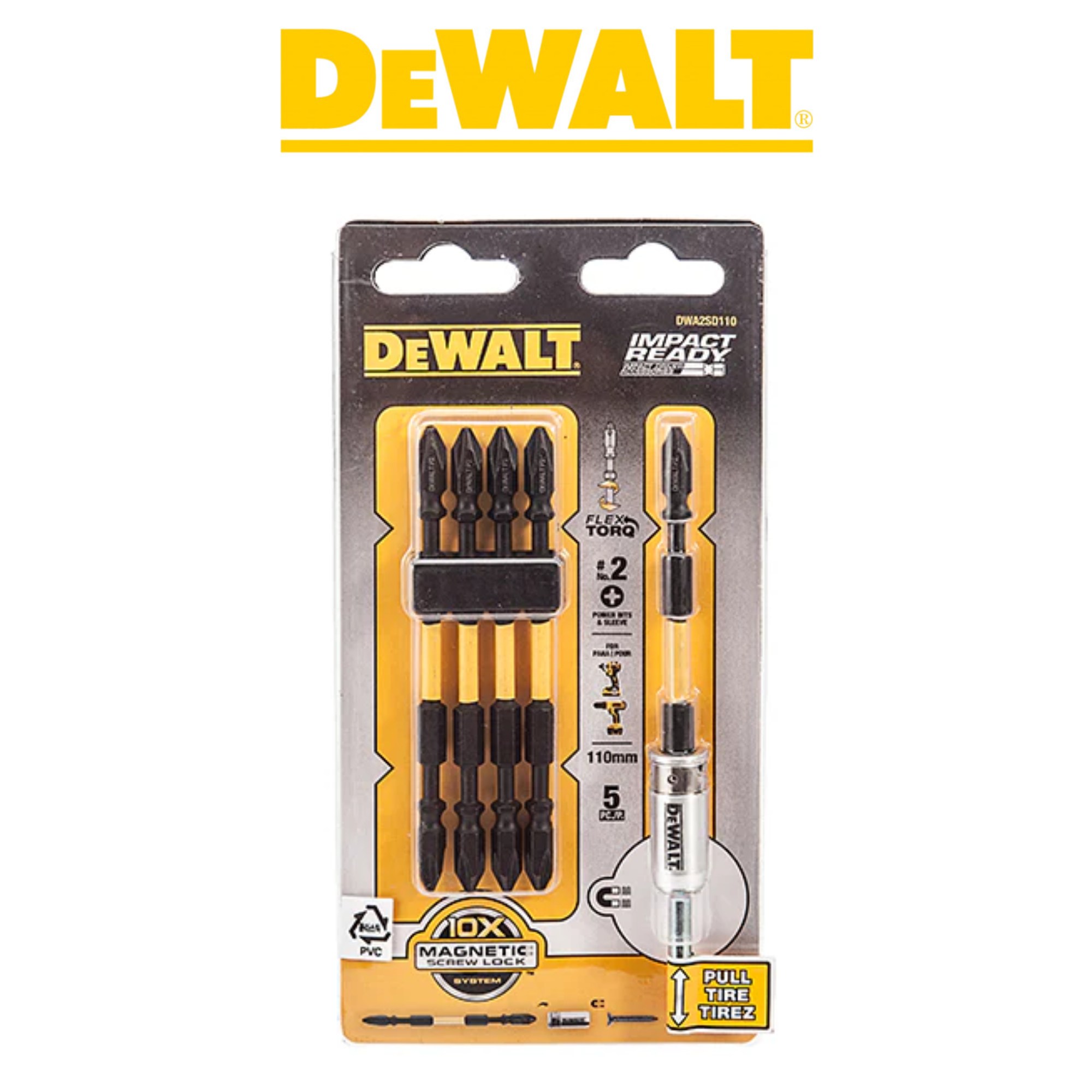 디월트 토션 비트 자화기 세트 DWA2SD110 9,970원