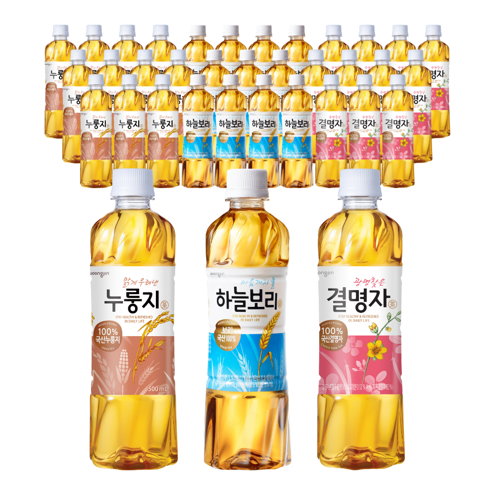 웅진식품 차음료 3종세트[하늘보리 12개, 누룽지차 12개, 결명자차 12개] 26,250원