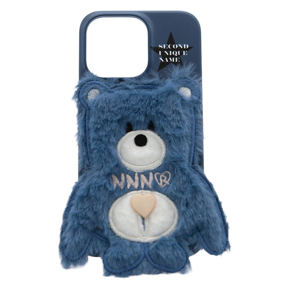 세컨드유니크네임 SUN CASE PATCH STAR FUR BEAR PEACH 휴대폰 케이스 30,000원
