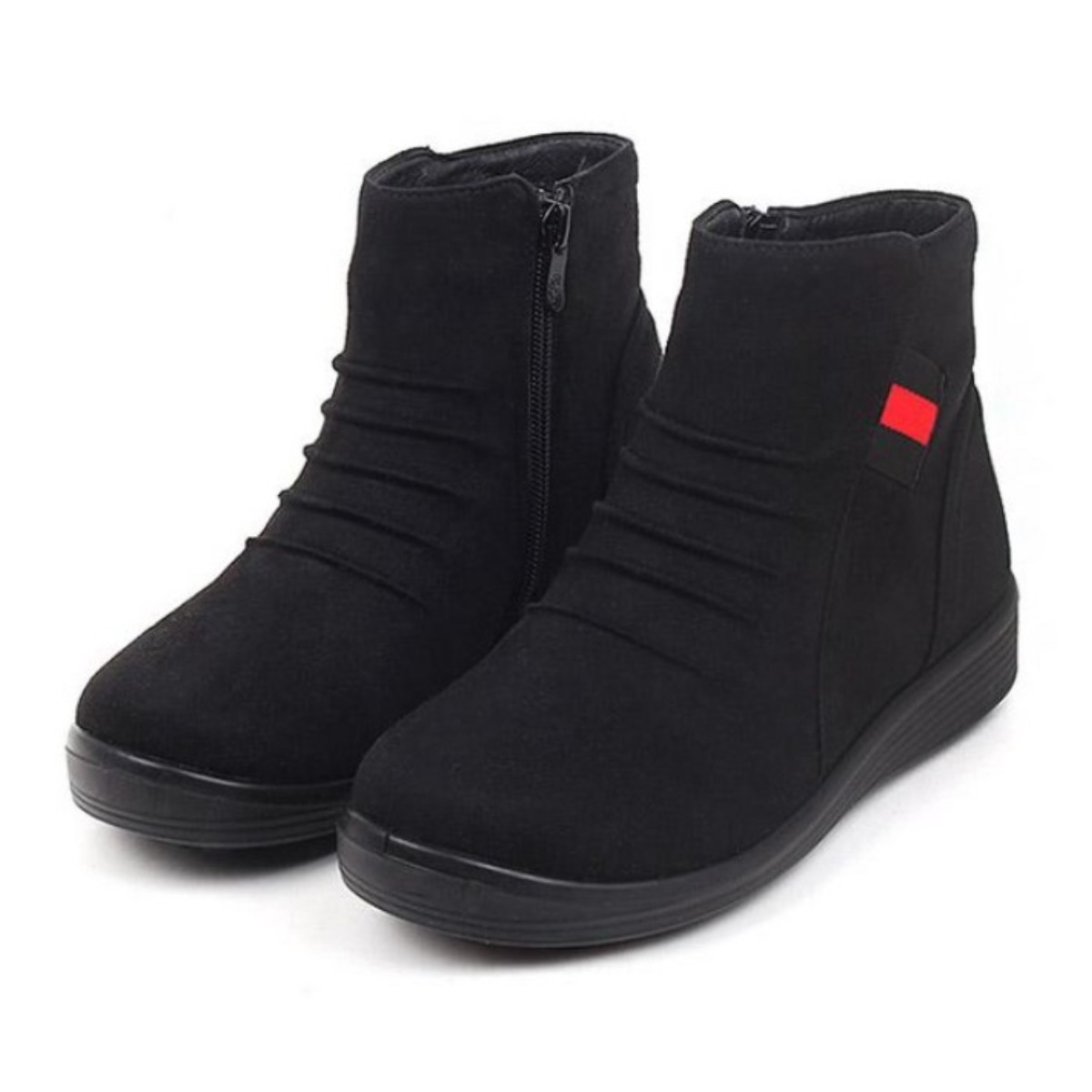 [고급인솔증정] 에버라스트 E베리어 여성 스웨이드 부츠 방수 발수 따뜻한 털 기모 방한 신발 논슬립 39,800원