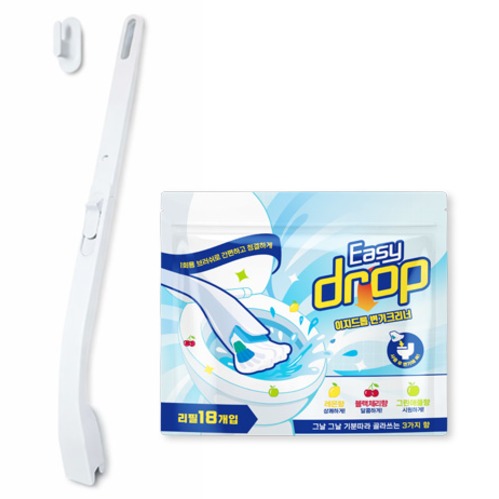 이지드롭 변기크리너 3종 x 6p + 올화이트핸들 + 전용고리 세트, 혼합색상, 1세트 11,900원
