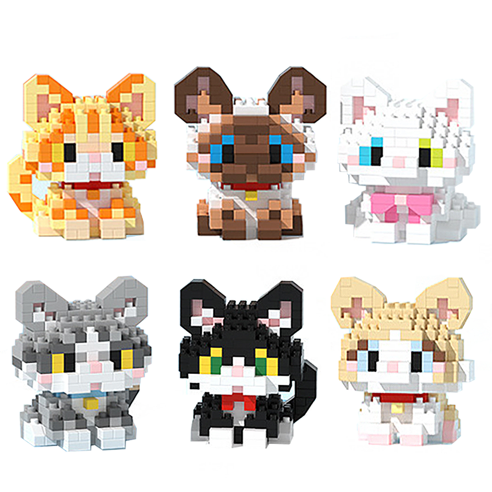 [블럭킹] 나노블럭 댕이 냥이 강아지 고양이 6종 모음 어린이 KC인증, 고양이 6P, 1개 19,400원