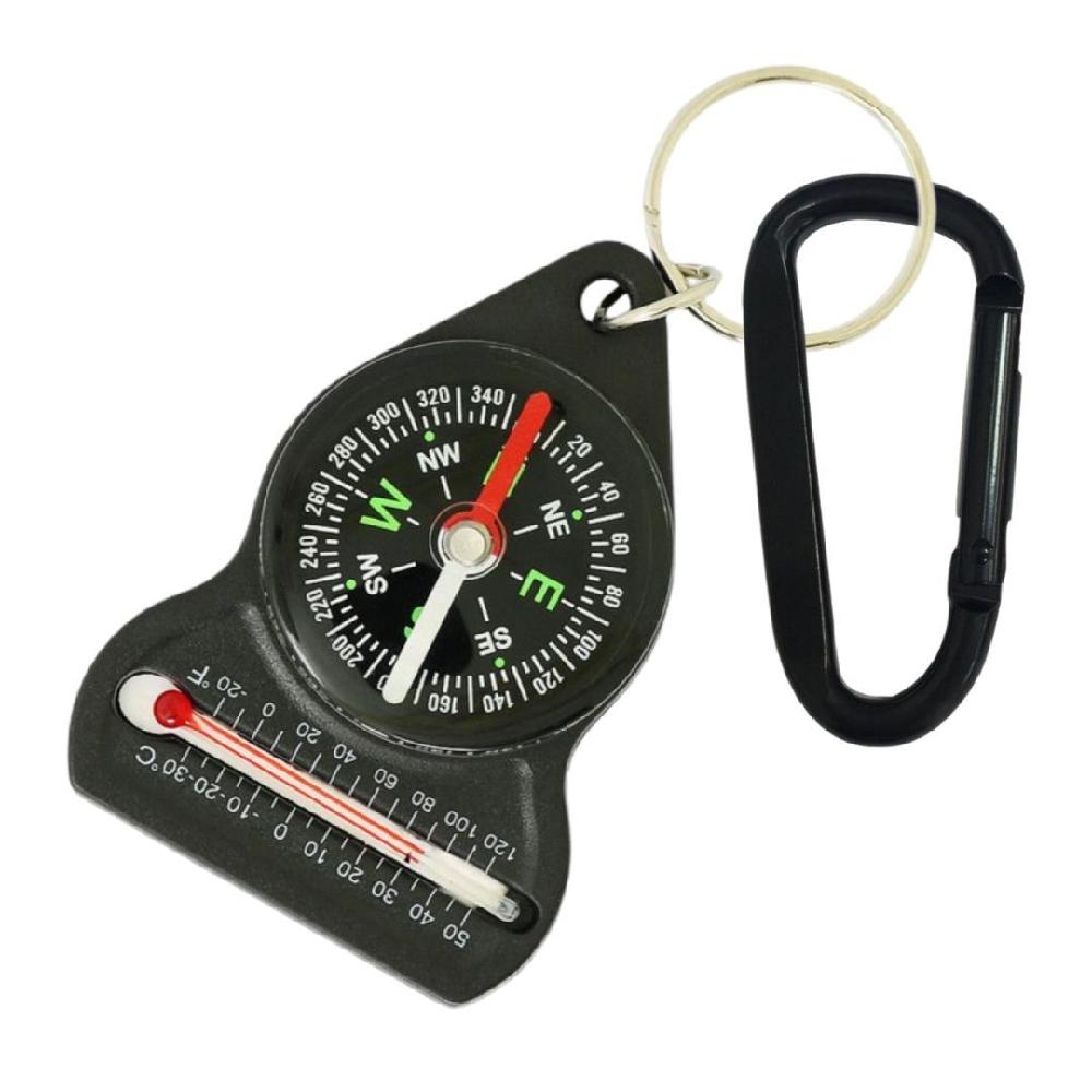 백패킹온도계 카라비너 세트 텐트 실외 실내 캠핑 등산 야외 휴대용 나침반 온도계 키링 7,900원