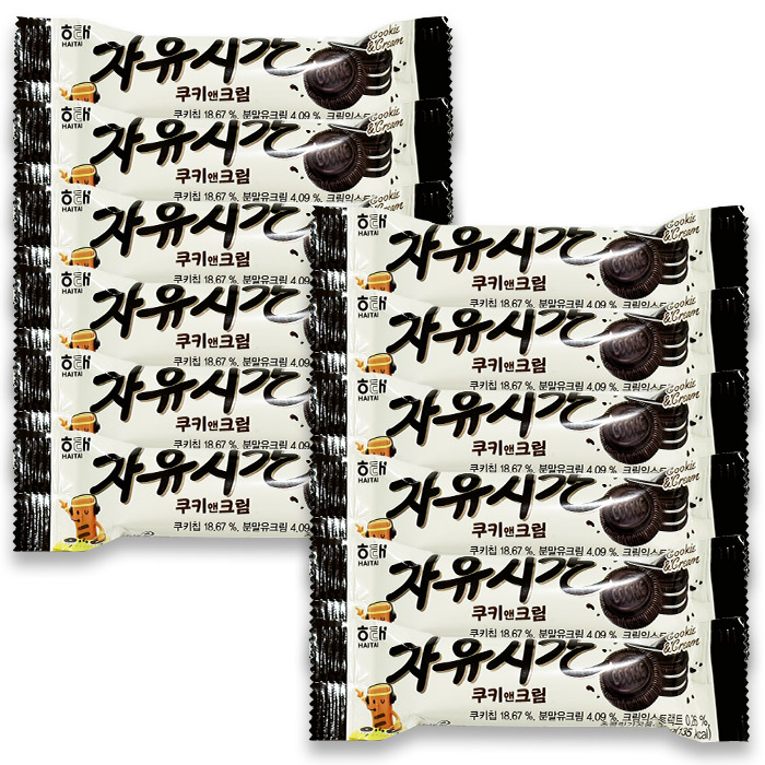 자유시간 쿠키앤크림 미니, 30g, 12개 10,760원