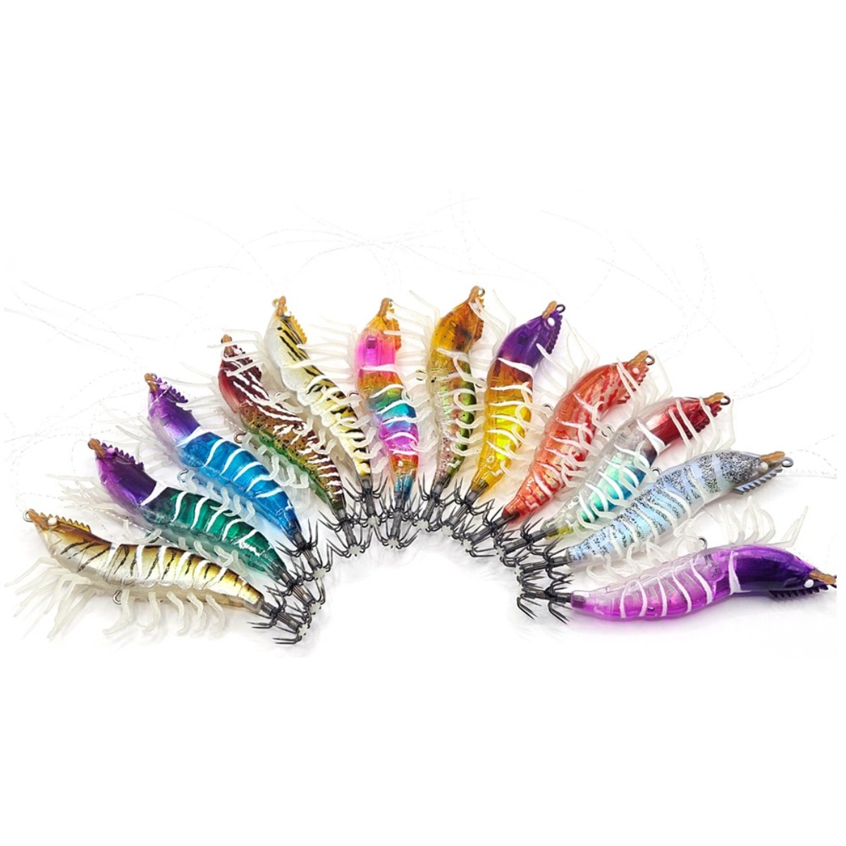 12개입 랜덤 ACIKA 아시카 새우 에기 생새우에기 신수평 에기 UV 야광 쭈꾸미 갑오징어 문어 래틀 삽입 사은품증정, A형-랜덤 12개(80mm), 1개, 10g 63,500원