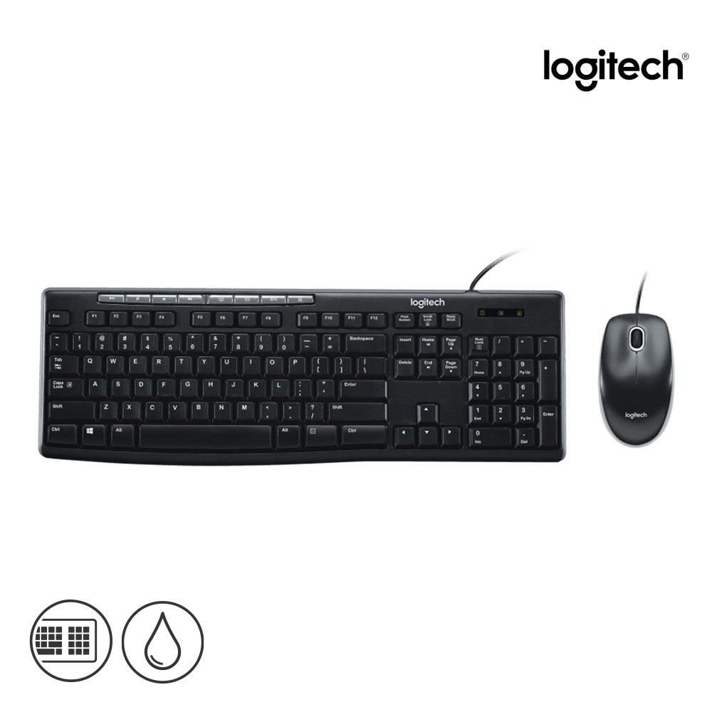 로지텍 데스크탑 유선 키보드 + 유선 마우스 세트 MK200 NEW 25,400원