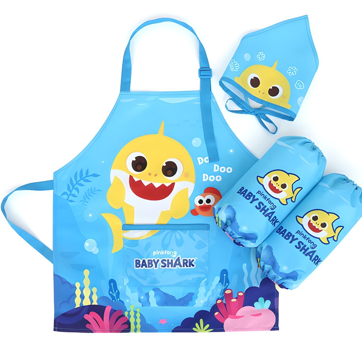 핑크퐁 아동용 아기상어 앞치마 + 토시+ 두건 세트 PO182 13,690원