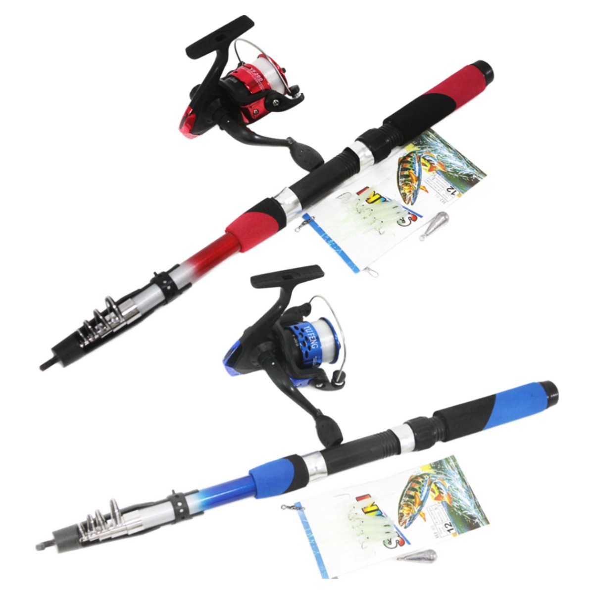 가볍게 사용하기 좋은 입문자용 원투 릴낚시대 (풀세트), 레드 12,800원