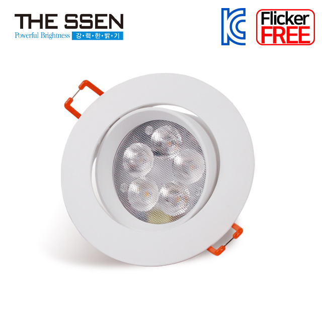 더쎈 LED 다운라이트 3인치 5W 에코 직회전 매입등 AC타입 세트 12,850원
