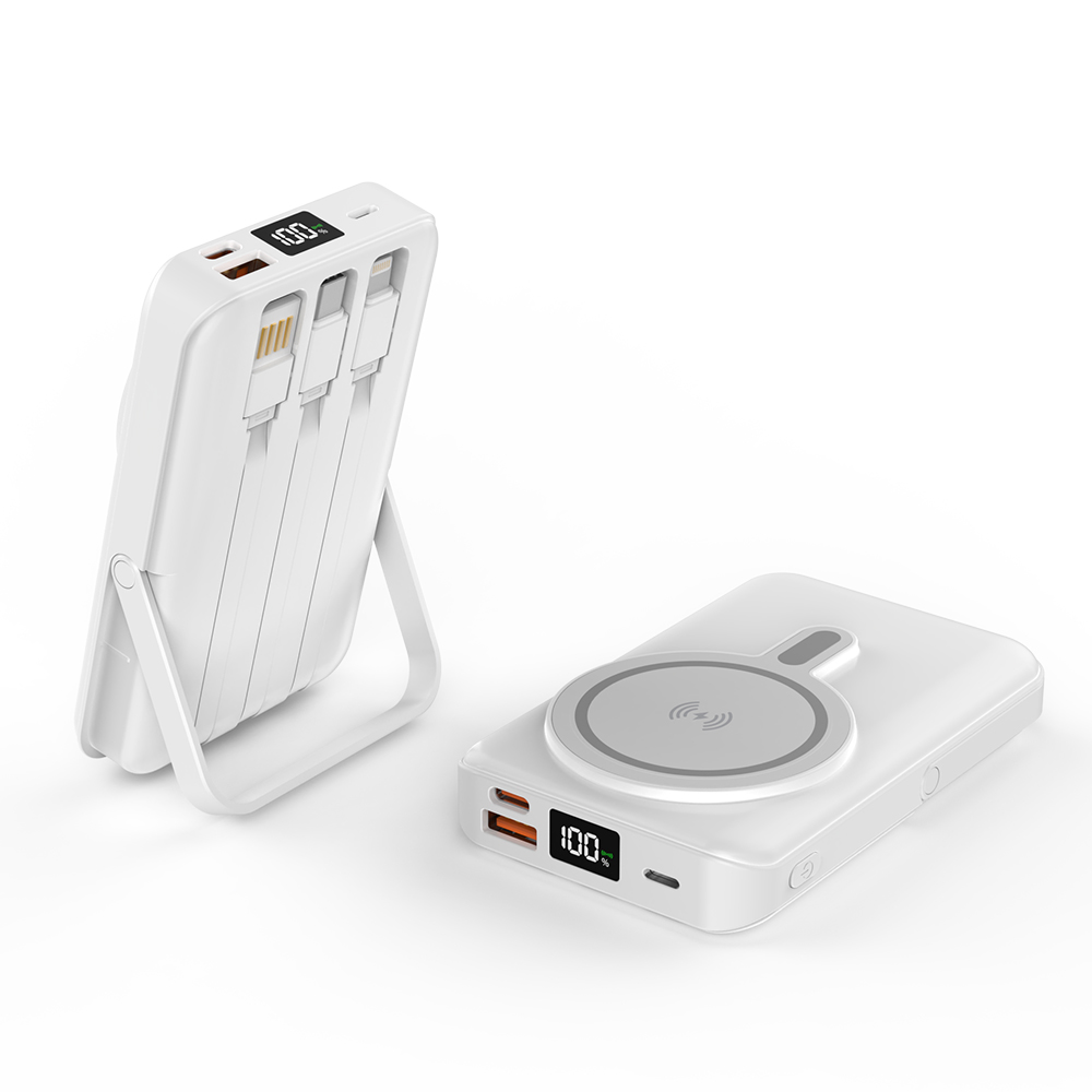 THOUSTA 맥세이프 고속 무선충전 대용량 케이블 일체형 호환 보조배터리 20000mAh 25,900원