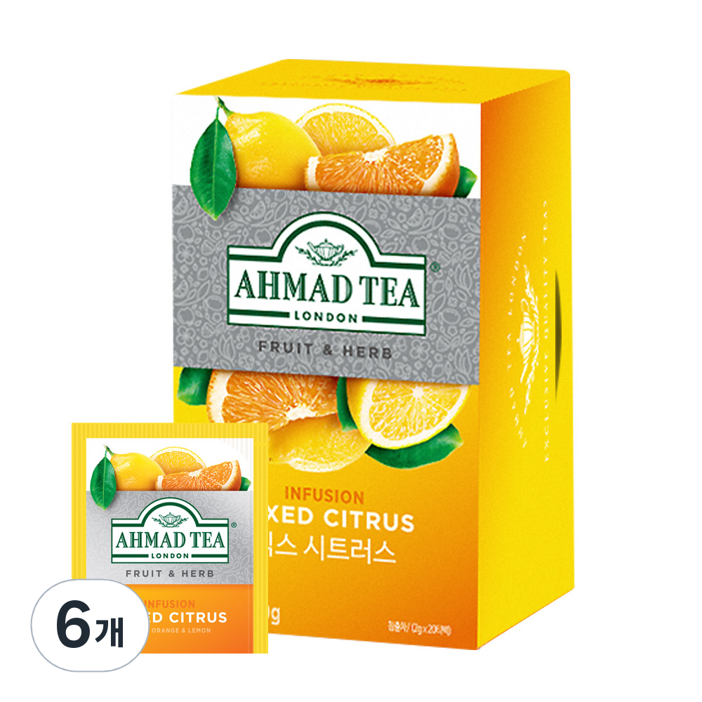 아마드티 믹스 시트러스 티백, 2g, 20개입, 6개 51,600원