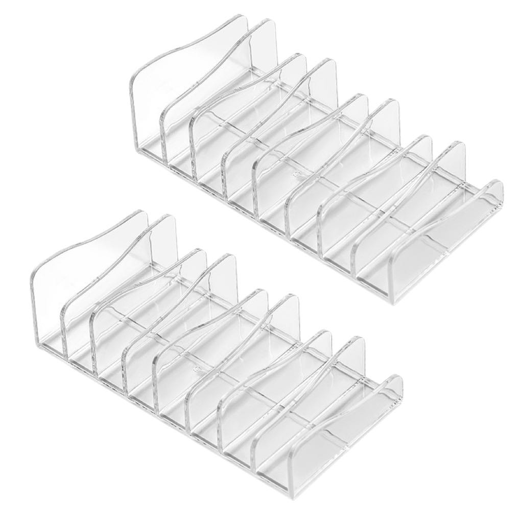 엑스비지 8구 아크릴 화장대 정리함 2개, 1세트, 투명 12,180원