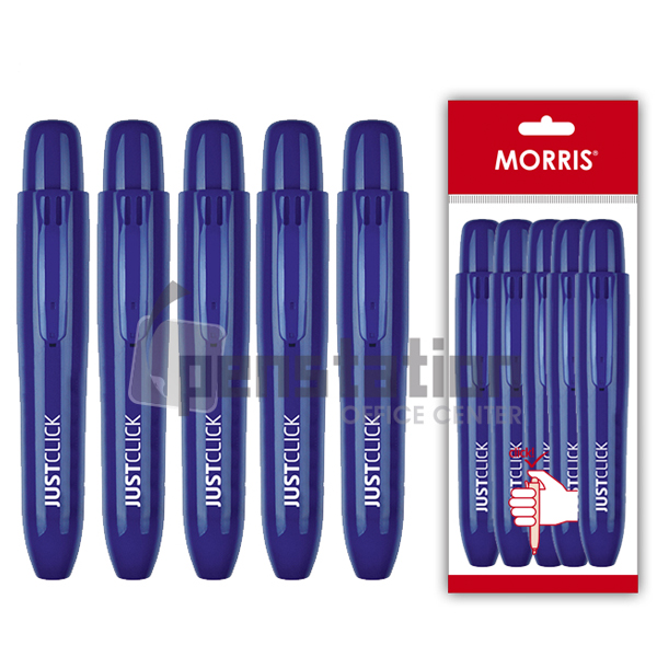 모리스 저스트클릭 노크식 유성매직 L 5개 세트(모리스 정품 블리스터 포장 케이스) 12,500원