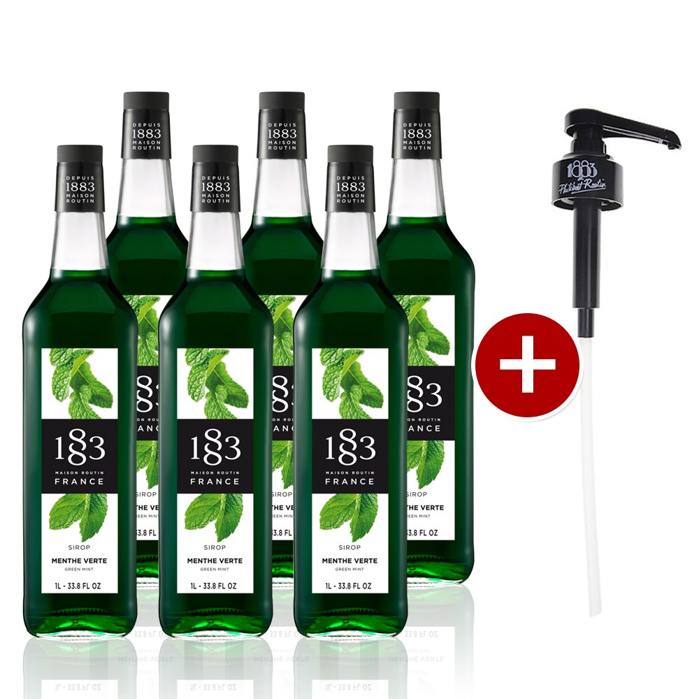 1883 그린민트시럽 1000ml (6병구매시 1883시럽펌프 증정) 106,000원