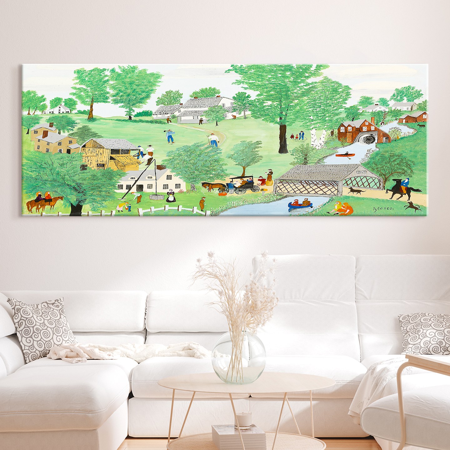 세계인기 명화그림 캔버스액자 41종 대형 와이드 홈카페 인테리어 거실 침실 카페 고흐 모네 그랜마모지스 몬드리안 시슬레 클림트 호퍼 58,270원