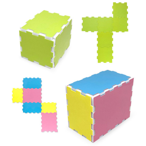 아이스크림몰 입체도형과 전개도(직/정육면체) (5개입), 258131, 5개, 1인용, 현재가 8,100원