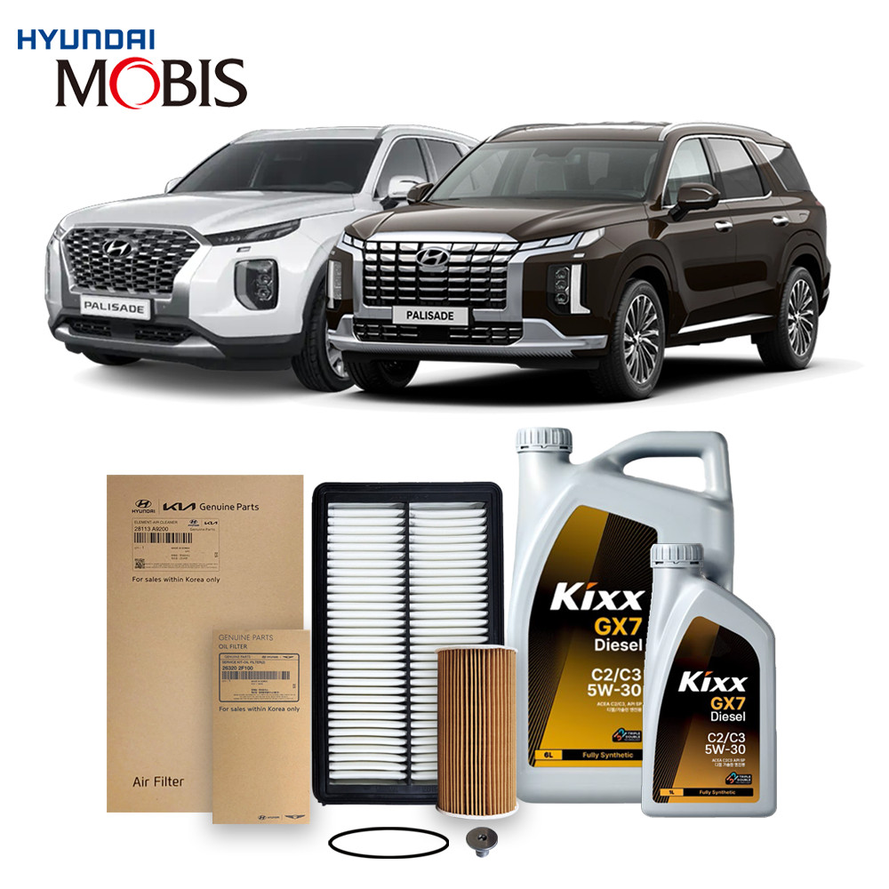 팰리세이드(더뉴 포함) 2.2 디젤 (19-24년식) 킥스합성유+순정필터세트 5W30, 1개 100,520원