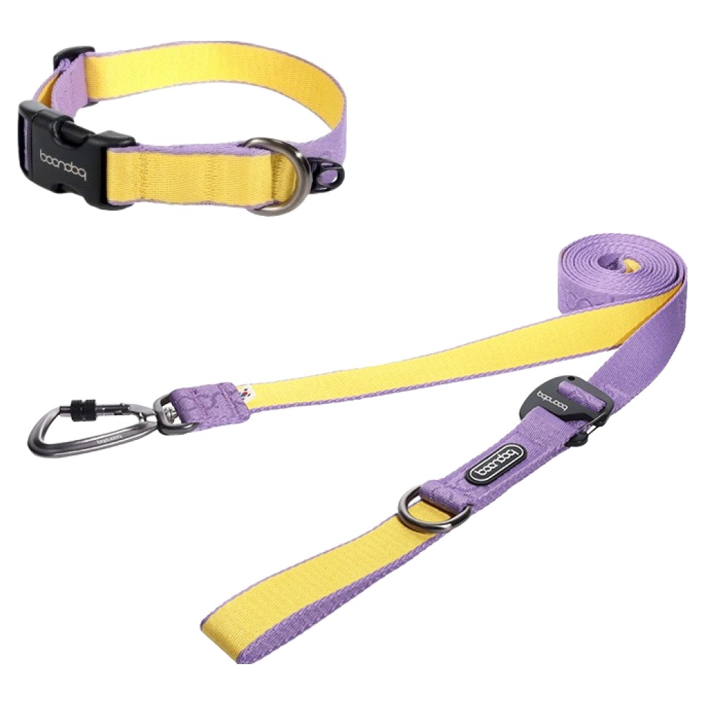 분독 강아지 플레이리쉬 롱리드줄 카라비너 목줄 세트, 퍼플레몬, 1세트 85,500원