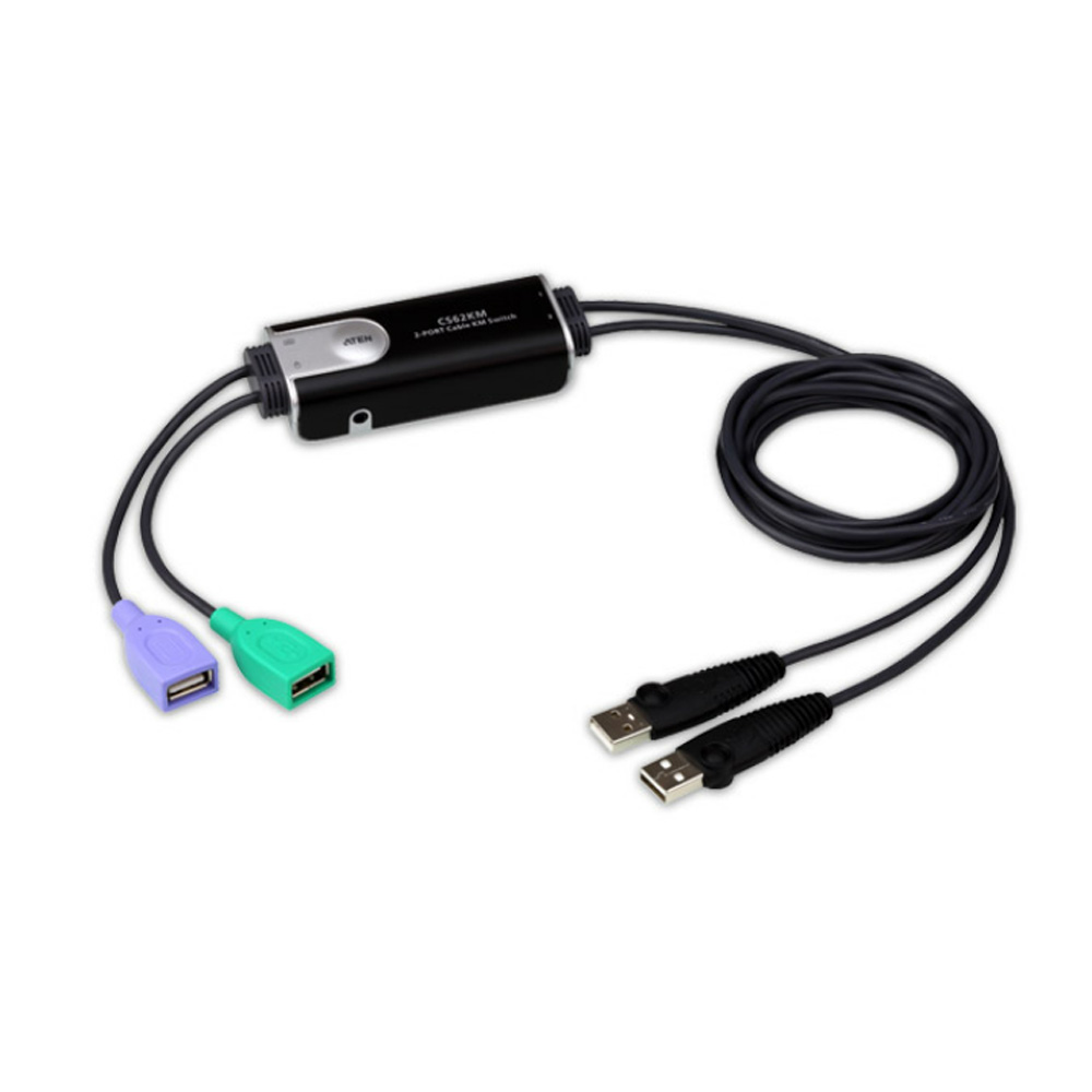 ATEN(에이텐) CS62KM 2-포트 USB 바운드리스 케이블 KM스위치(비디오 없음), 1개 38,000원