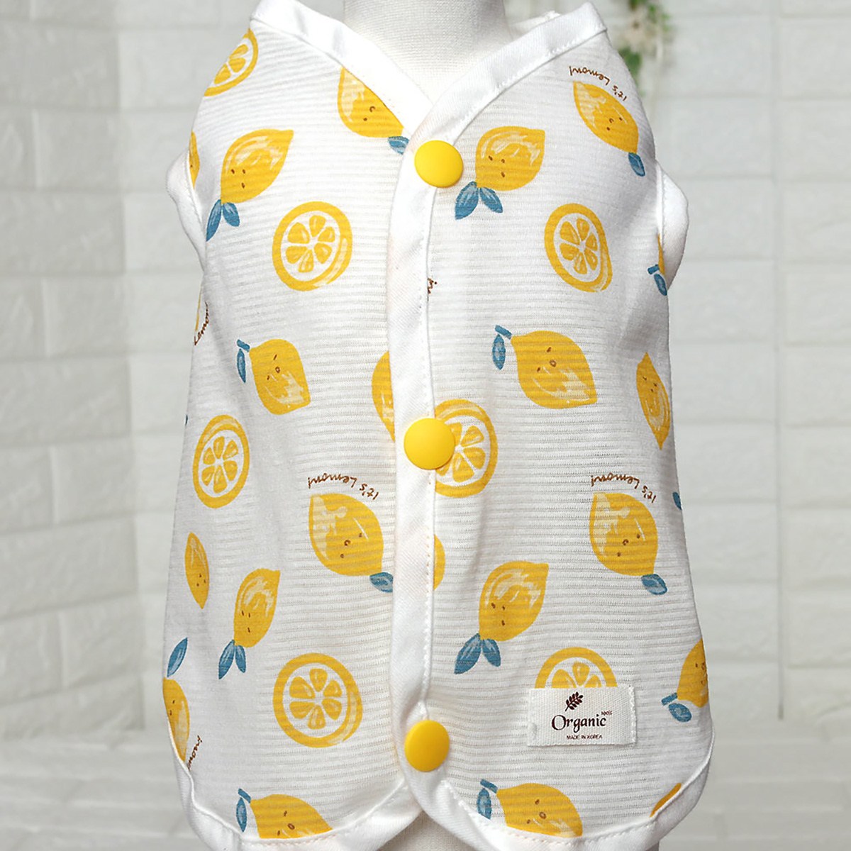 해피앤퍼피 강아지옷 오가닉 실내복 조끼 잠옷 내복 노령견옷 커플룩 애견옷 봄 여름 가을 겨울  XS-3XL 13,900원